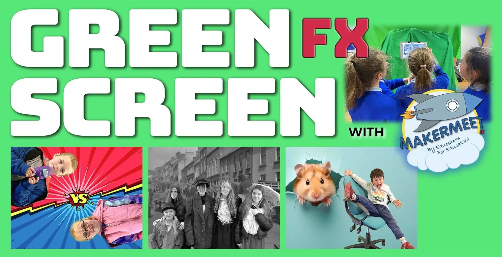 (28th-30th Oct) Green Screen FX Halloween Workshop with Makermeet (8yrs+)