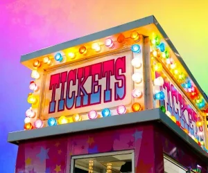 Neon Tickets Sign