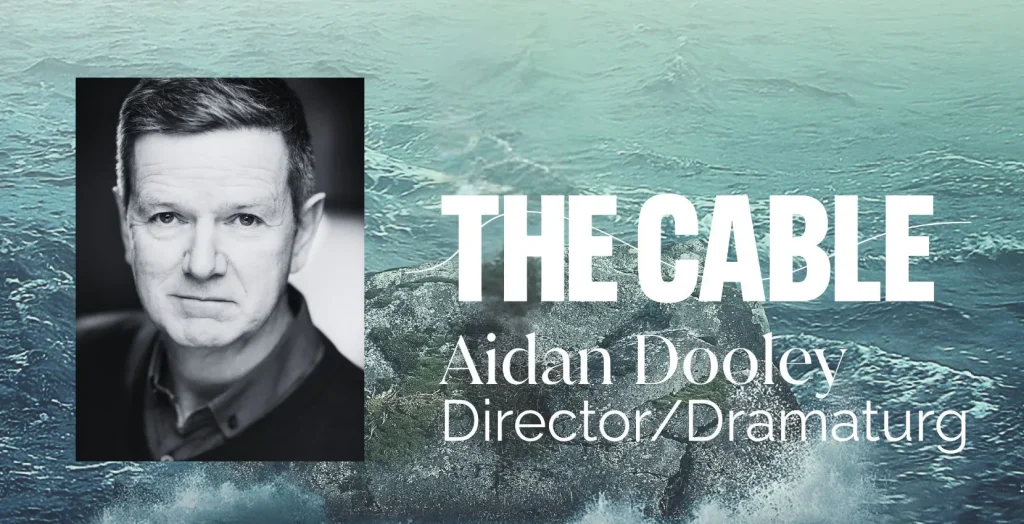 Black-and-white portrait of Aidan Dooley—THE CABLE, Director/Dramaturg at Arts Centre Tralee Kerry.