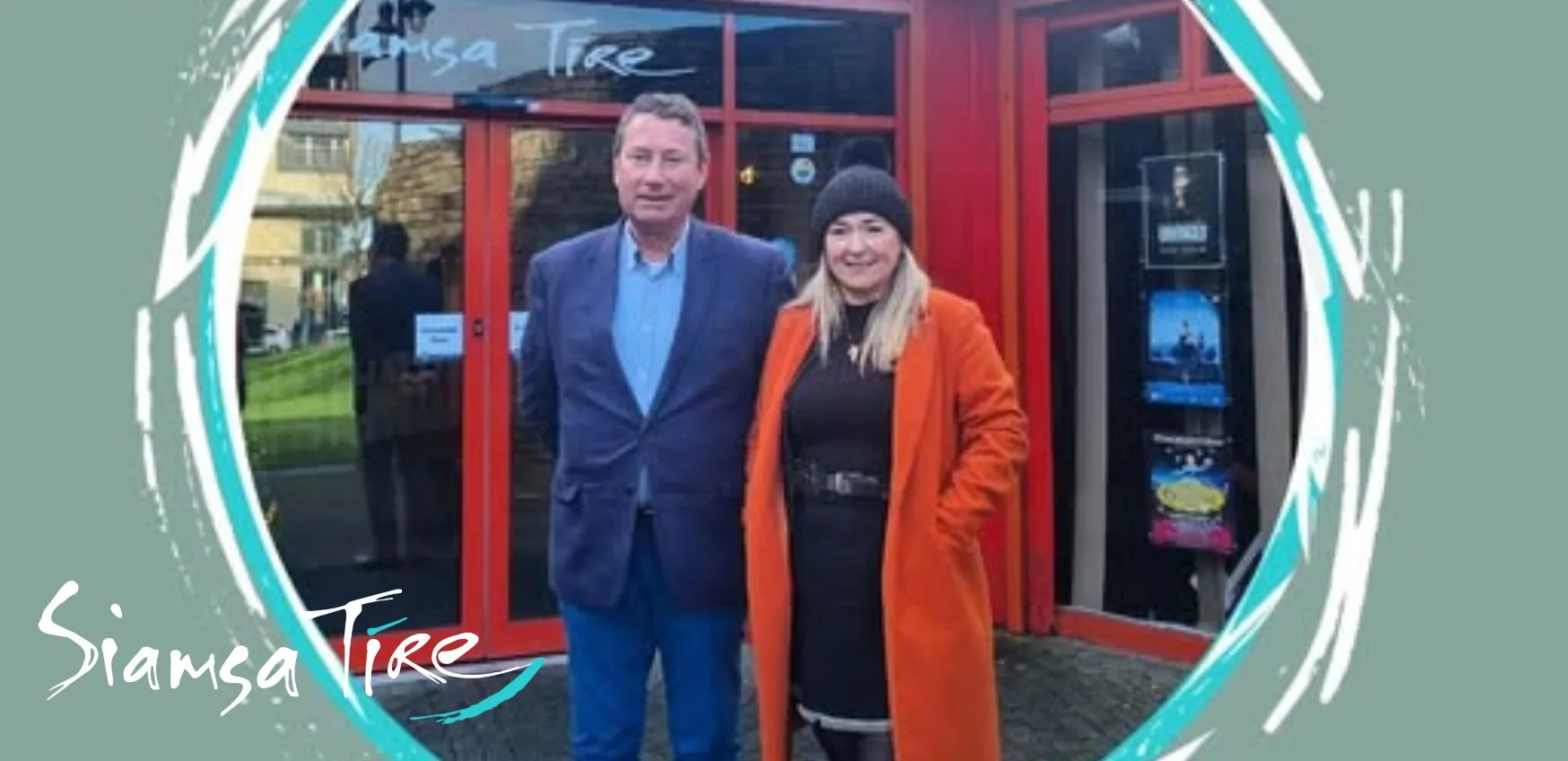 Siamsa Tíre CEO Angela Ryan Whyte and New Chair of the Board Martin O'Donoghue