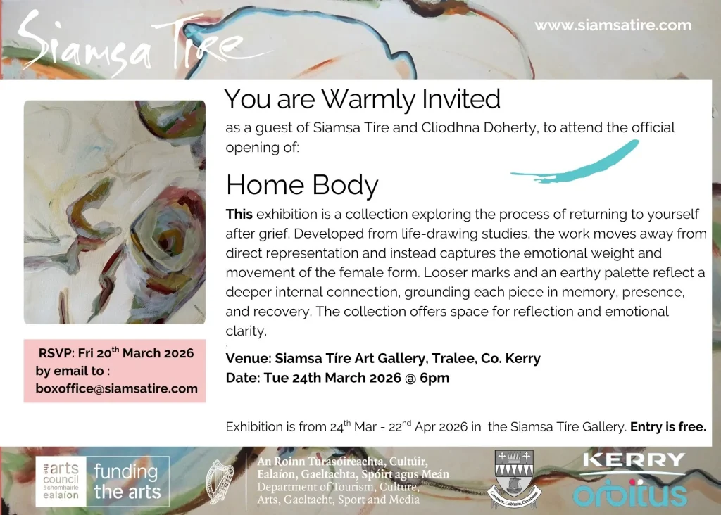 An invitation to an art exhibit